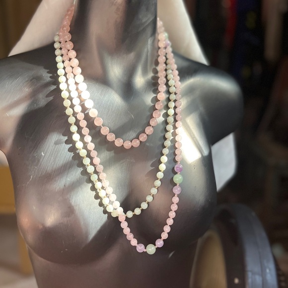 Quartz and Jade Three Necklace Bundle - Picture 1 of 10